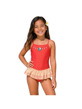 Disney Moana Girls One Piece Swimsuit Size 8 NWT